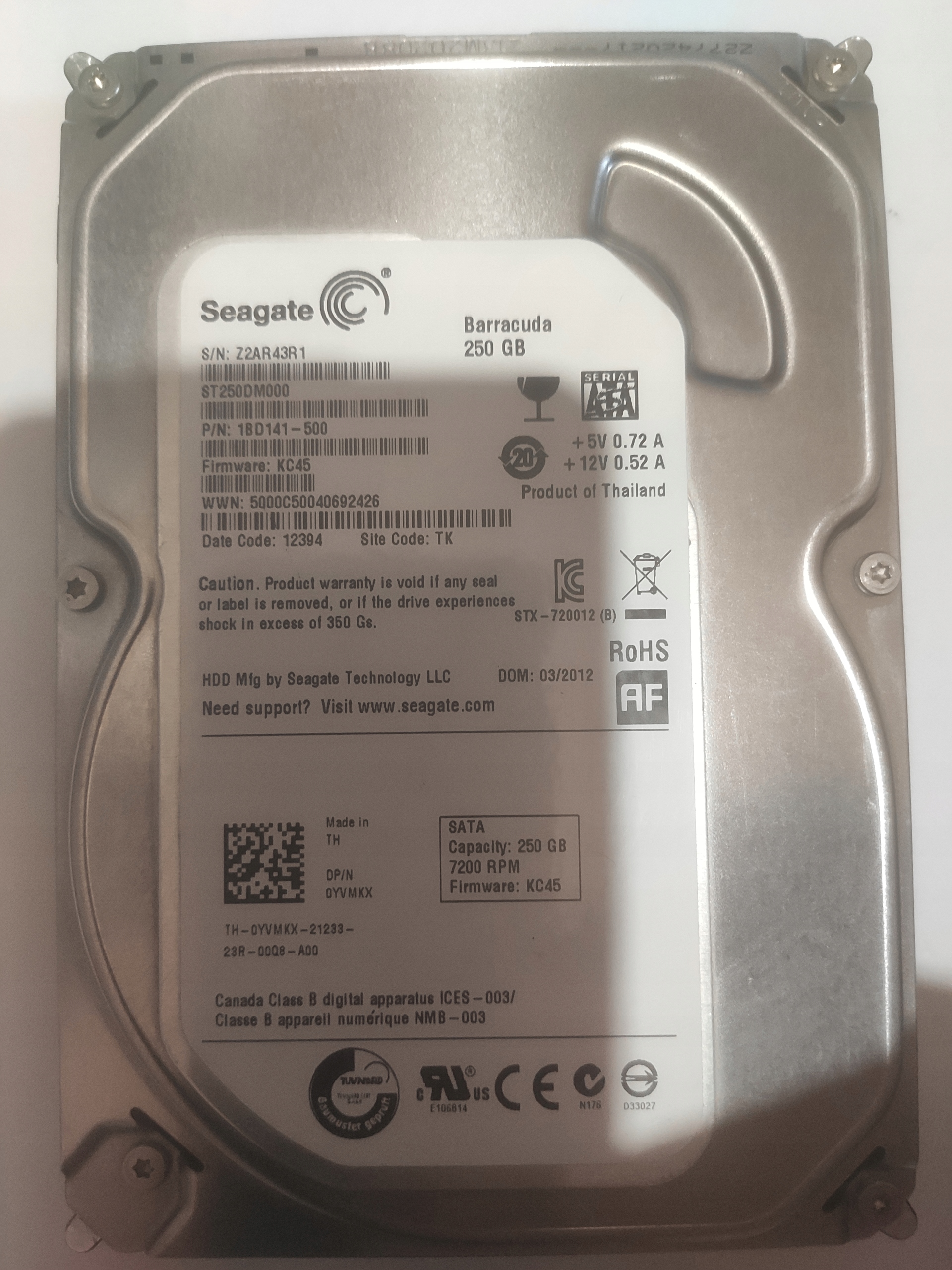 

Dysk Seagate ST250DM000 250GB 3,5"