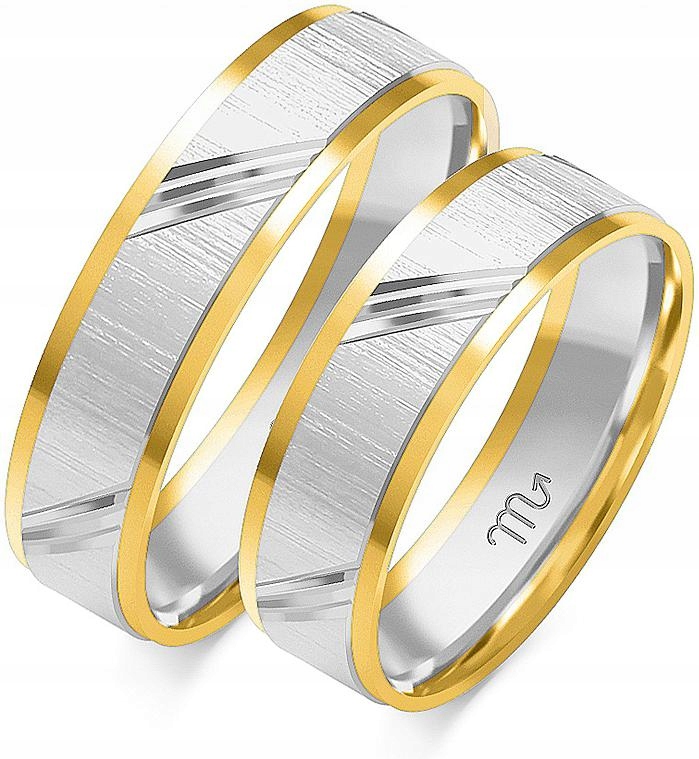 Svatební snubní prsten pro novomanžele 14K 585 vel 17 18 19 klasický pro páry