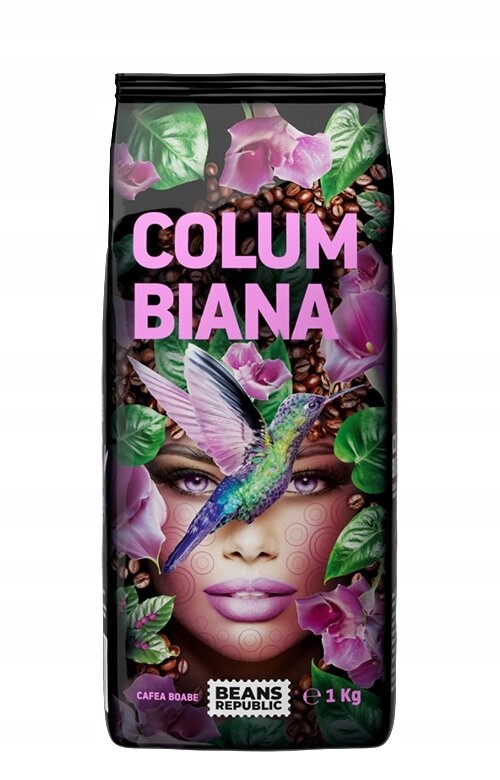 Levně Káva zrnková 1 kg Beans Republic Columbiana 100% Arabica
