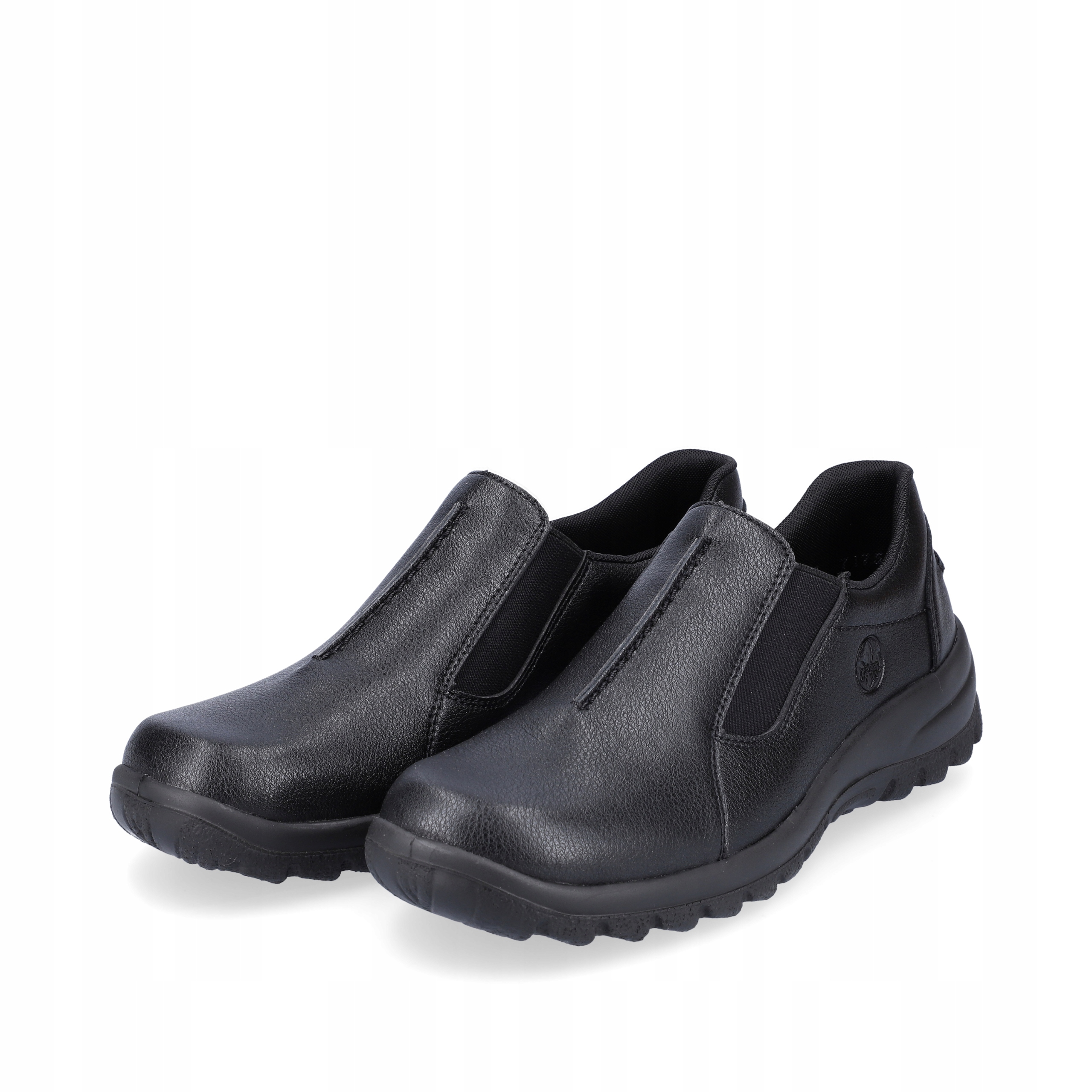 

Rieker półbuty, buty damskie skórzane czarne L7175