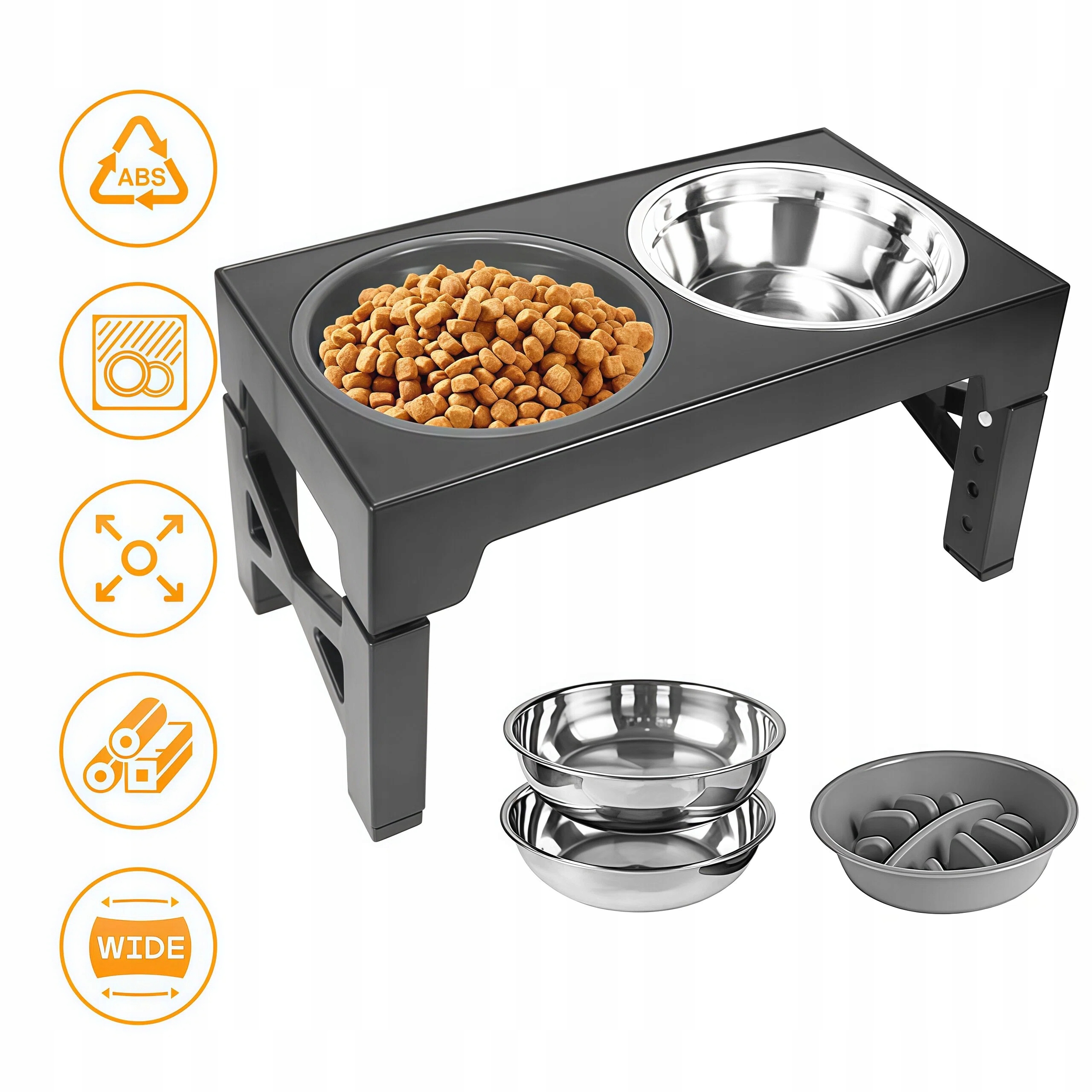 Levně Vyvýšená Miska S Protiskluzovou Základnou Pro Malé A Středně Velké Psy