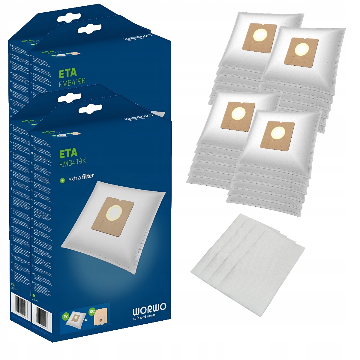 

24x Worki Odkurzacza Sencor Svc 45 Gr Wh Rd Bl Bk