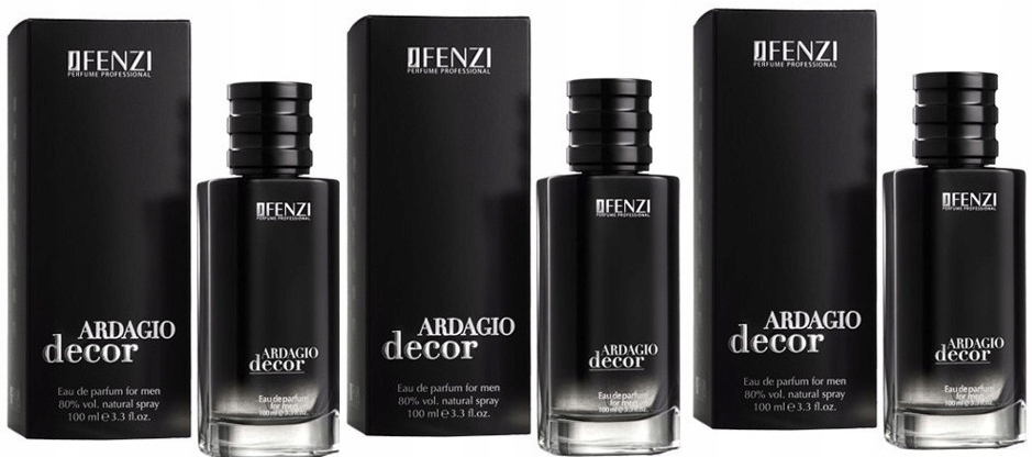 JFenzi Ardagio Decor Men 3x100ml parfémovaná voda Dárek