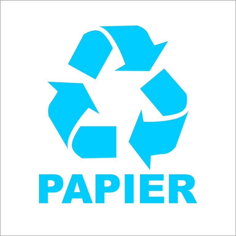 

Naklejka Papier 15x15 cm segregacja odpadów.