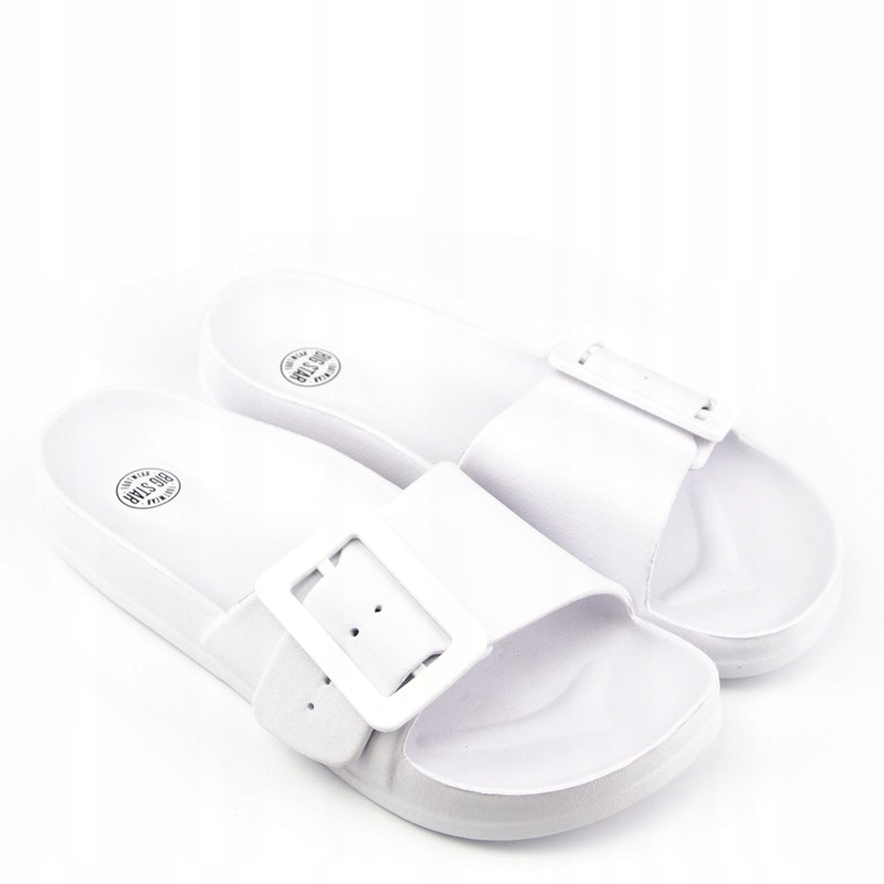 

Klapki Damskie Big Star FF274A391 Białe LaRoni