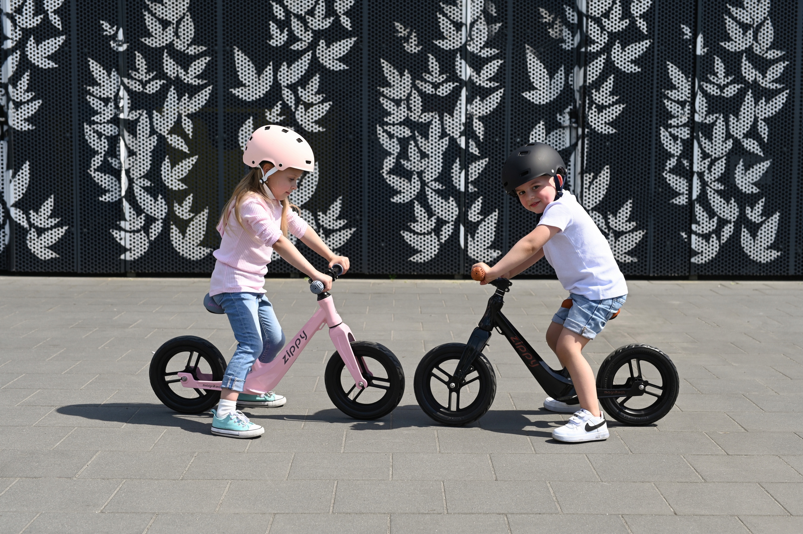 Ultra lekki Rowerek biegowy Bergen ZIPPY Różowy Kolor Różowy Szary