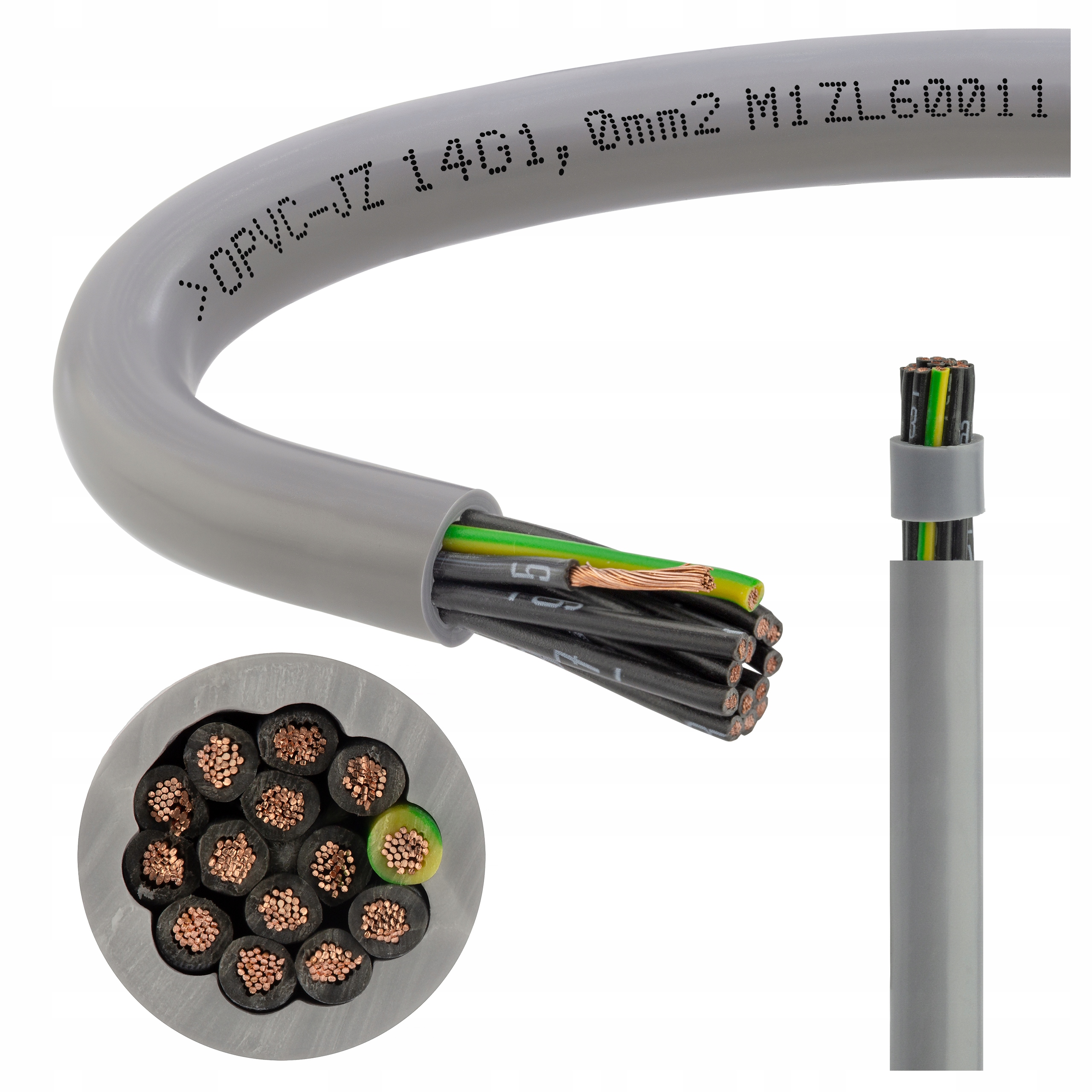 

Kabel sterowniczy olejoodporny 500V JZ-500 14x1