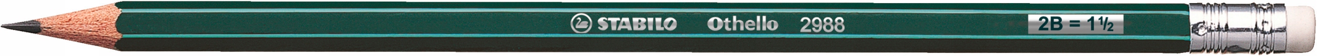 

Ołówek Stabilo Othello 2988 2B solidny z gumką