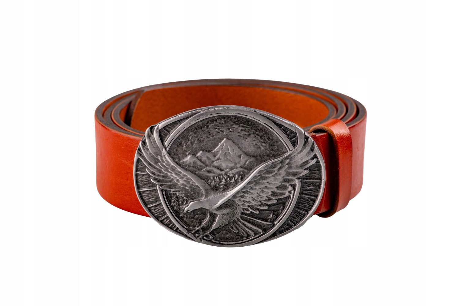 Pasek skórzany Bór Hunter Grace Mountain Eagle Silver-85