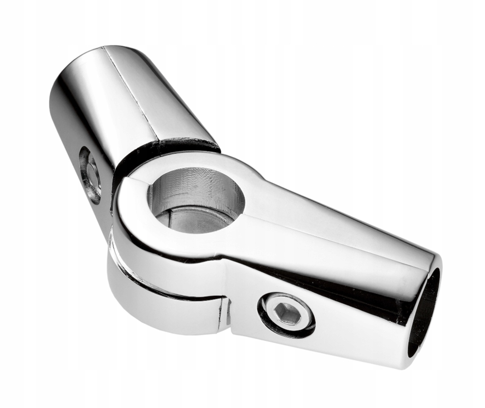 ZŁĄCZE S KĄTOWE DWURAMIENNE DO RURY FI-25MM CHROM