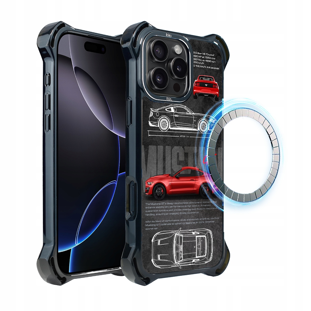 Pouzdro iPhone 16 Pro Max Ibizu DropGuard Ultra s MagSafe, Gt V8 „Coyote“