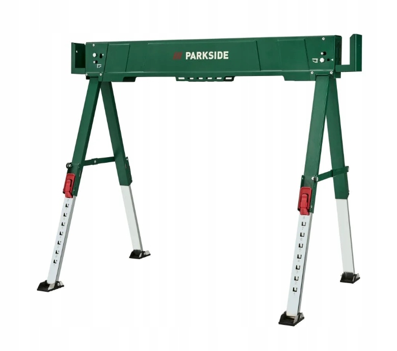 Dílenská koza s nastavitelnou výškou Parkside, max. 600 kg. skládací