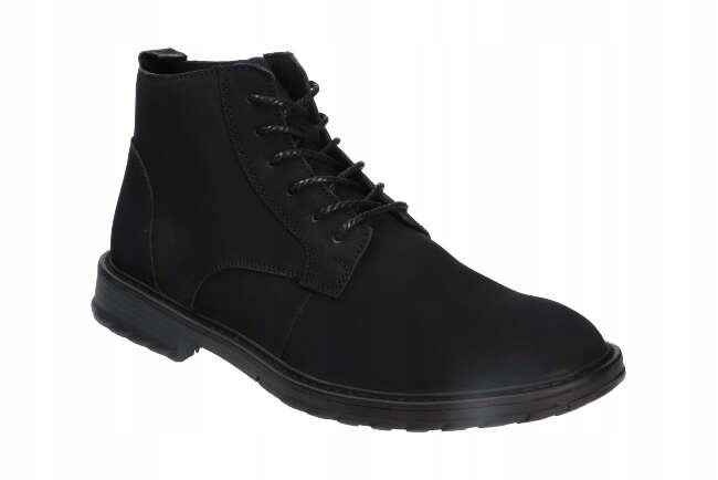 

American CY68 Trzewiki Buty Zimowe Skórzane Bk 43