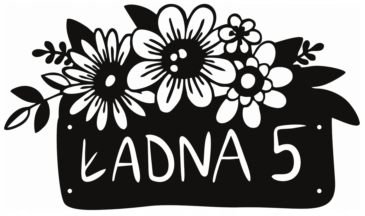 Číslo Na Dom 60 cm Tabuľa Adresa Ocel 2 mm Grafika 70