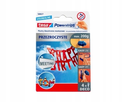 

Plastry Samoprzylepne Powerstrips 4szt.BLISTER