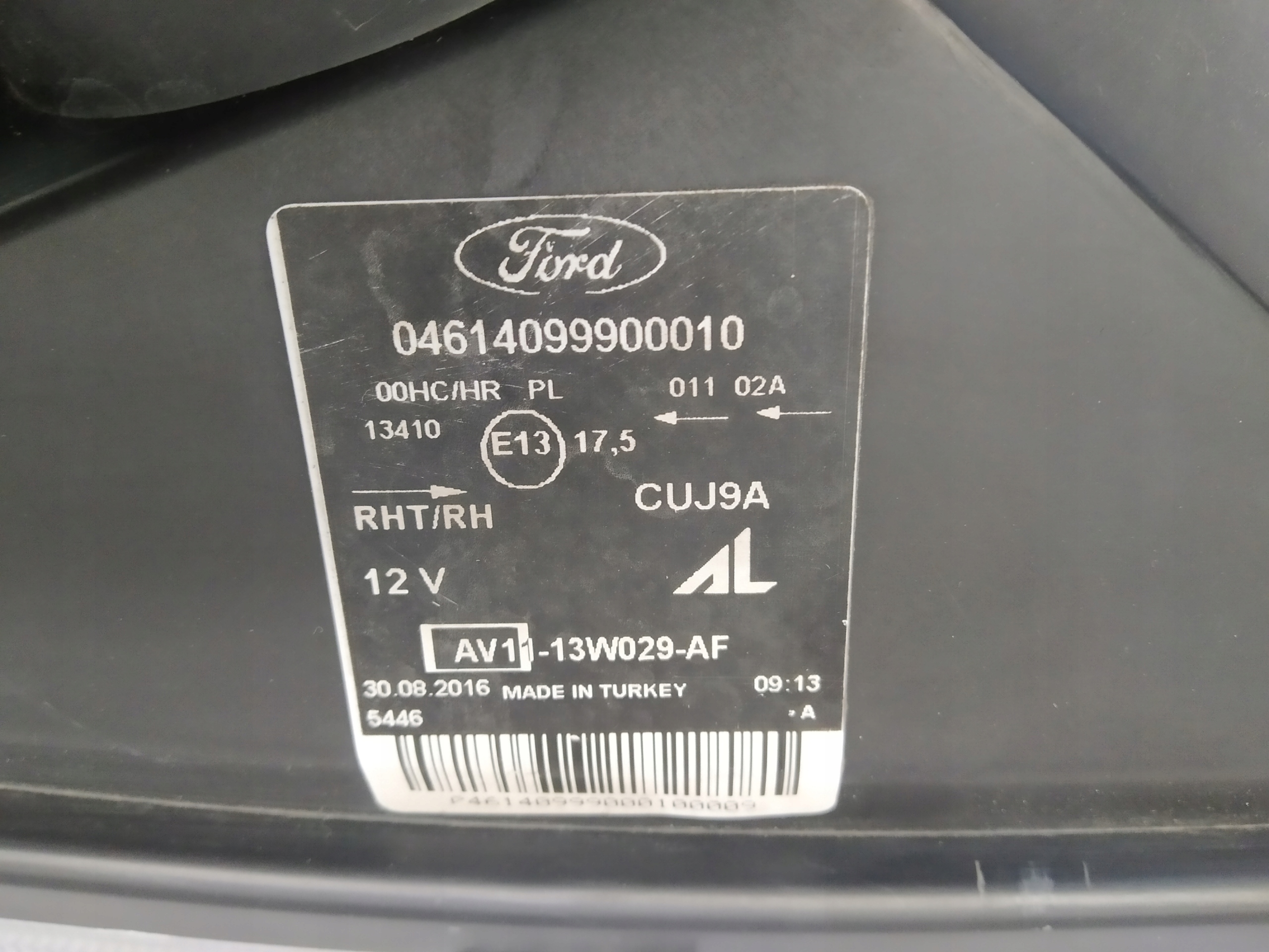 Ford B-Max reflektor light front right zwykly original OM AV11-13W029-AF