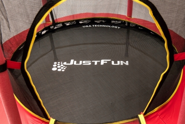 TRAMPOLINA do wewnątrz 140cm JUST FUN czerwona Marka JUST FUN
