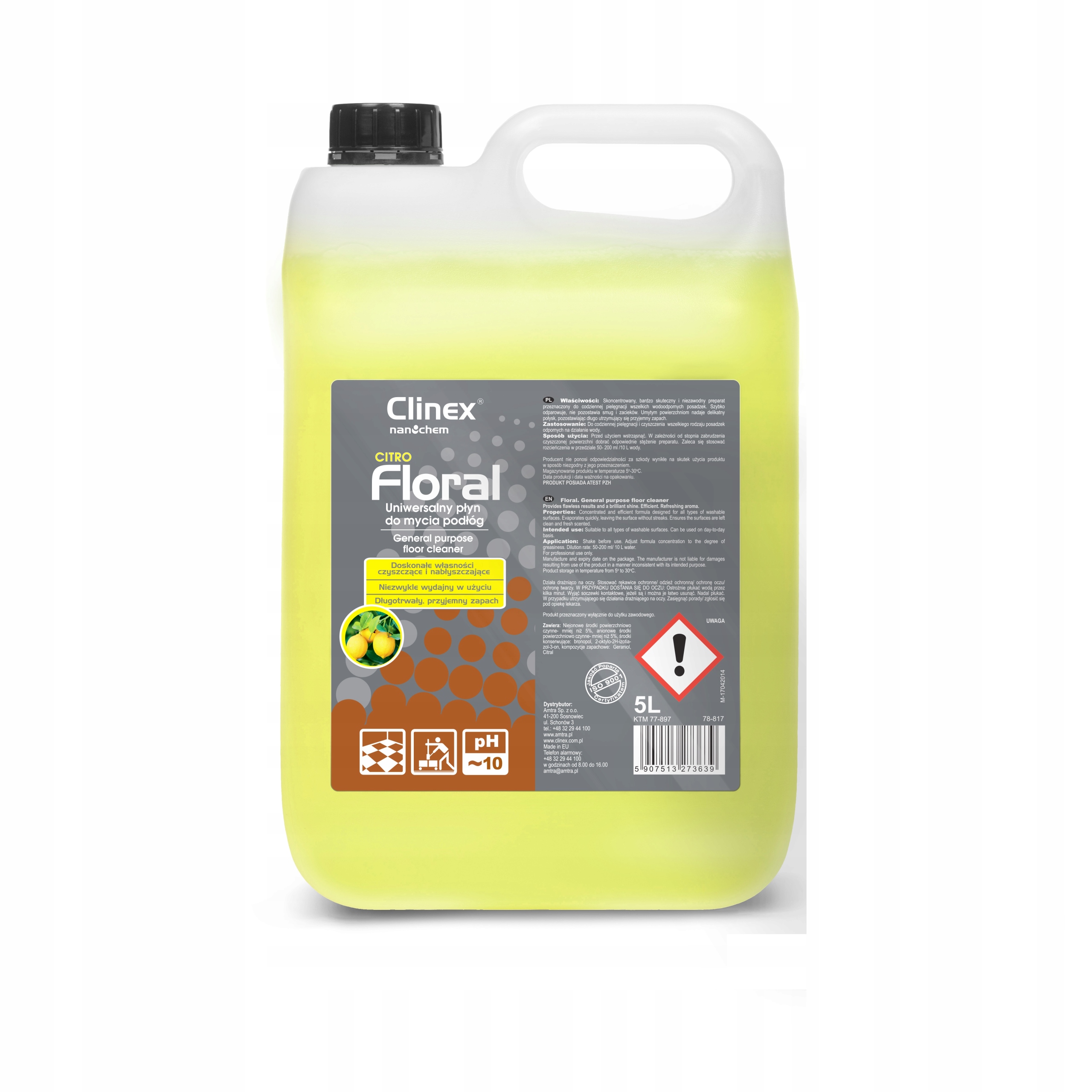 

Płyn do mycia podłóg Clinex Floral - Citro 5L
