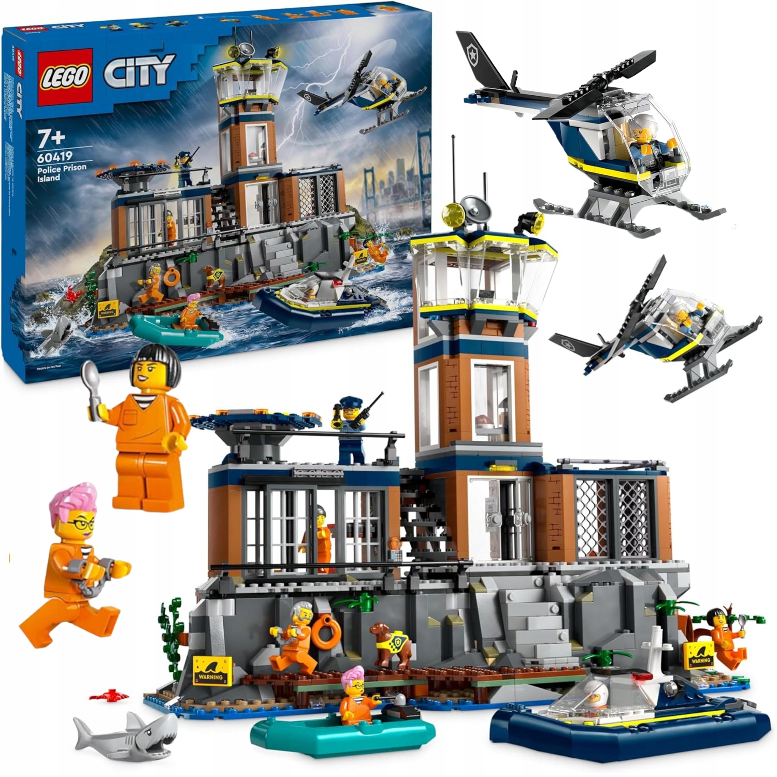 Lego City 60419 Klocki Policja z Więziennej Wyspy zestaw +eKATALOG