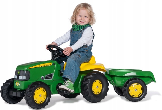 Traktor John Deere Napęd Na Pedały Z Przyczepą Rollykid