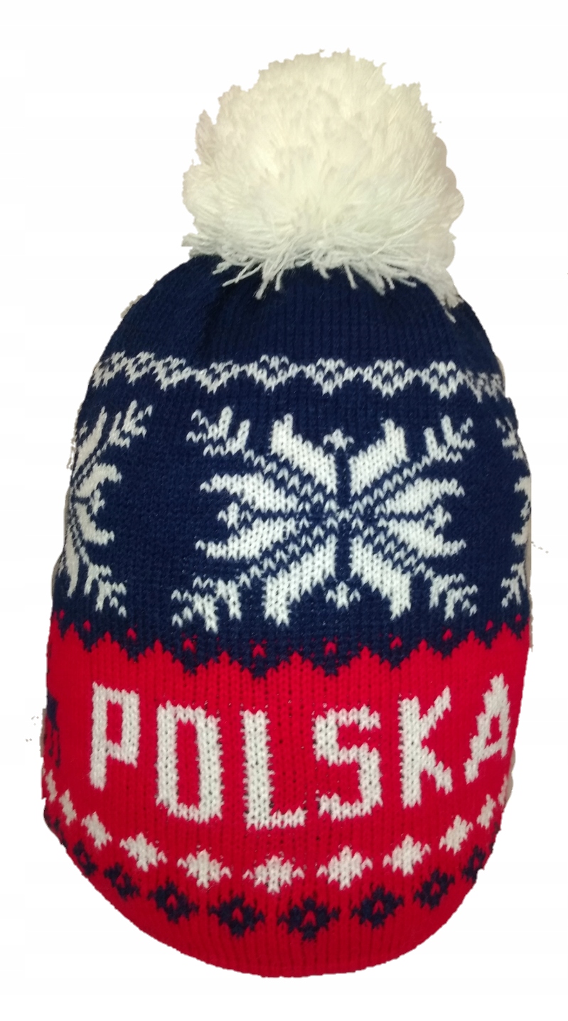 

Czapka Ciepła Akryl Zimowa Polska Patriotyczna