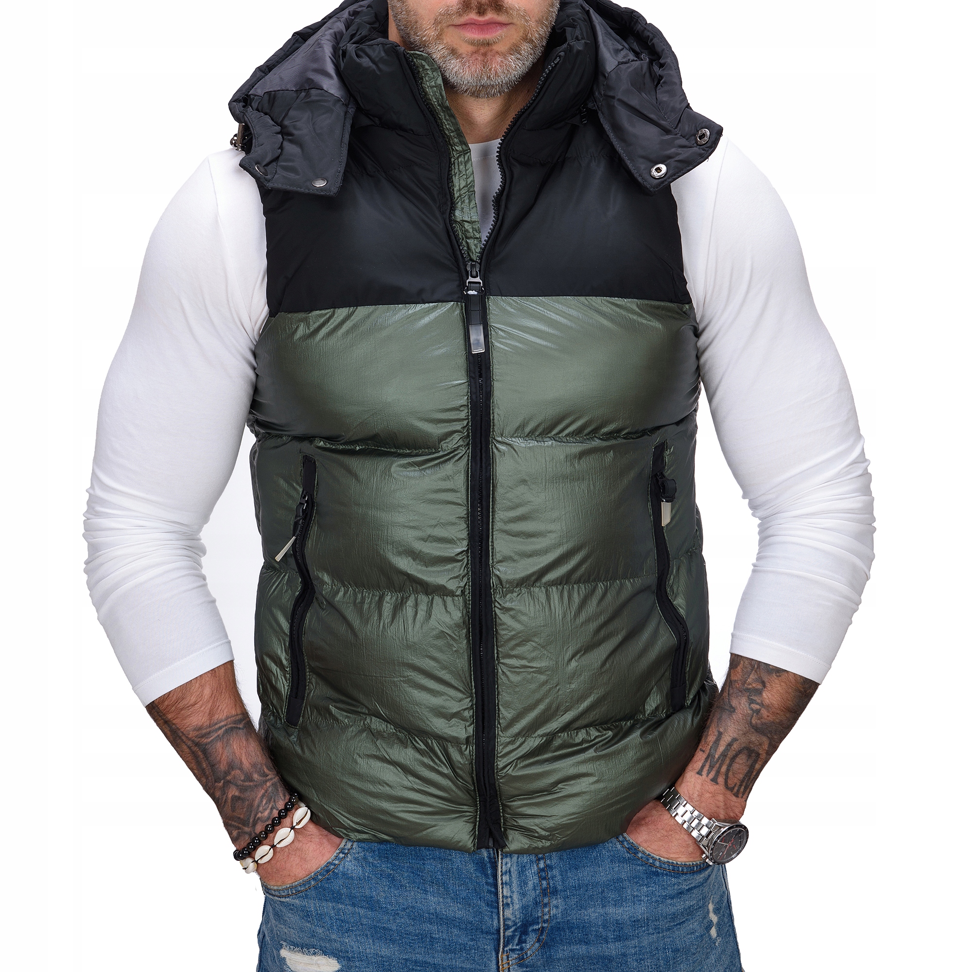 BZ79 r XXL MĘSKI BEZRĘKAWNIK PRZEJSCIOWY OCIEPLACZ