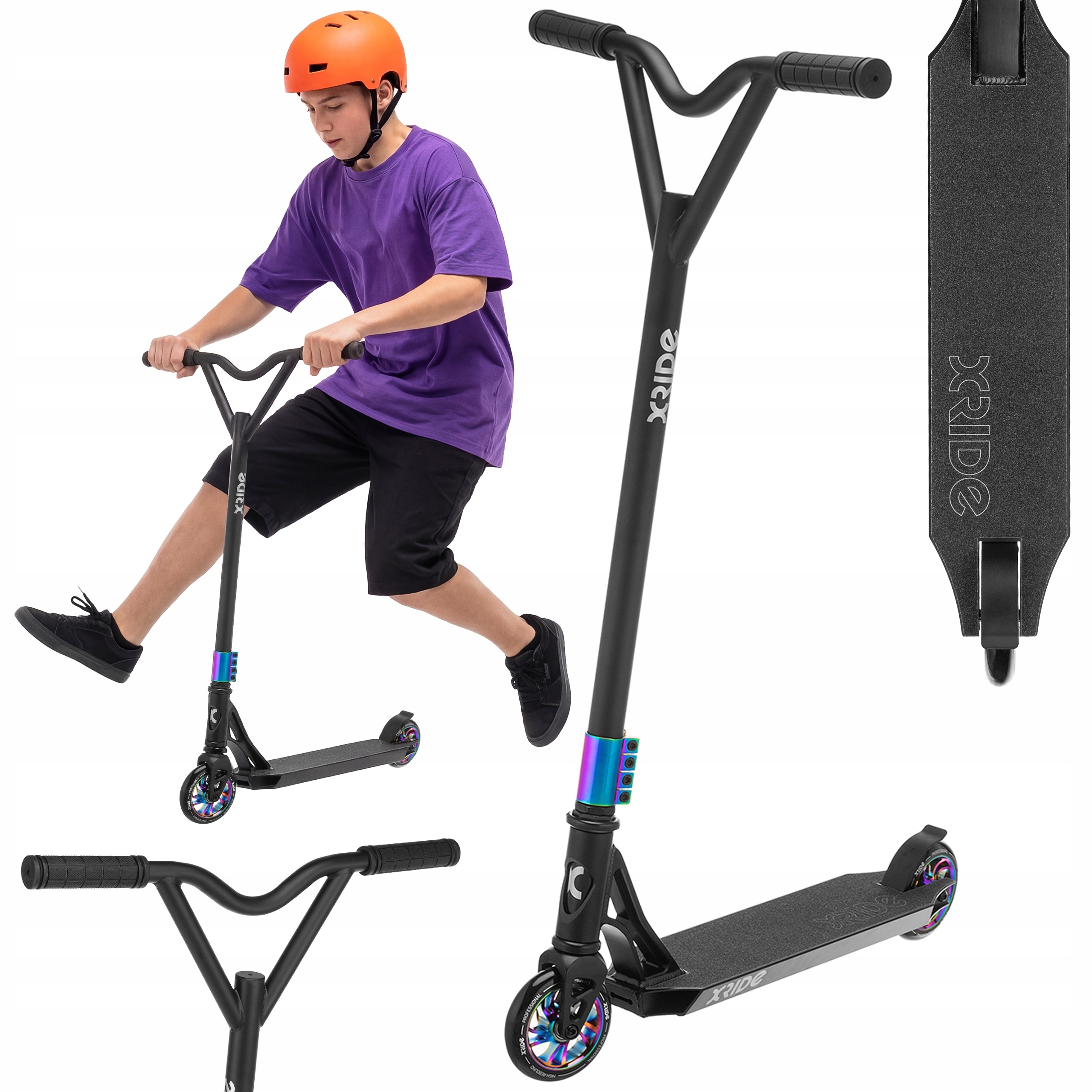 Hulajnoga Wyczynowa ST1000 Do Trików Freestyle Młodzieżowa Xride