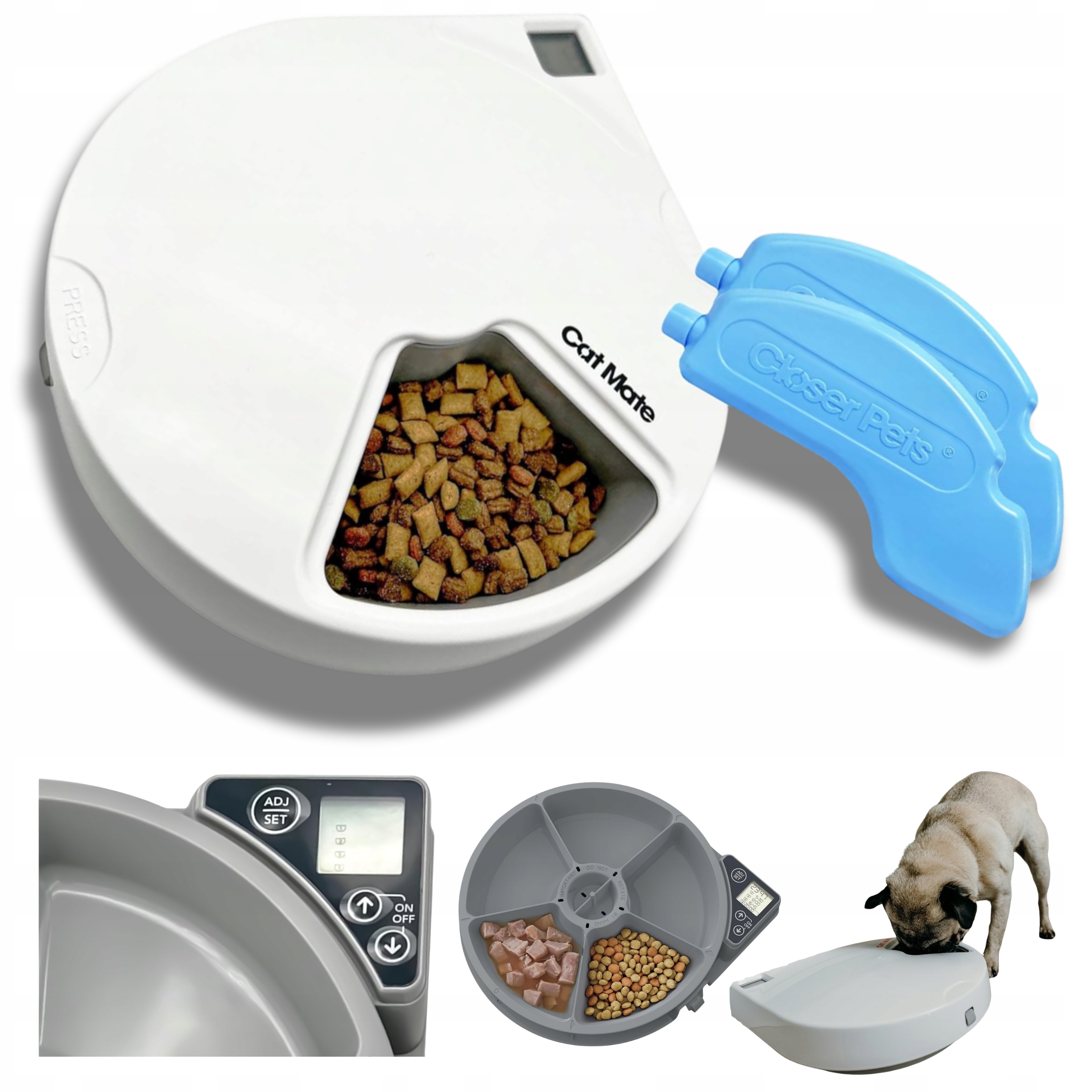 Levně Automatické Krmítko Pro Kočky Cat Mate C500 Na Mokré Krmivo Časovač