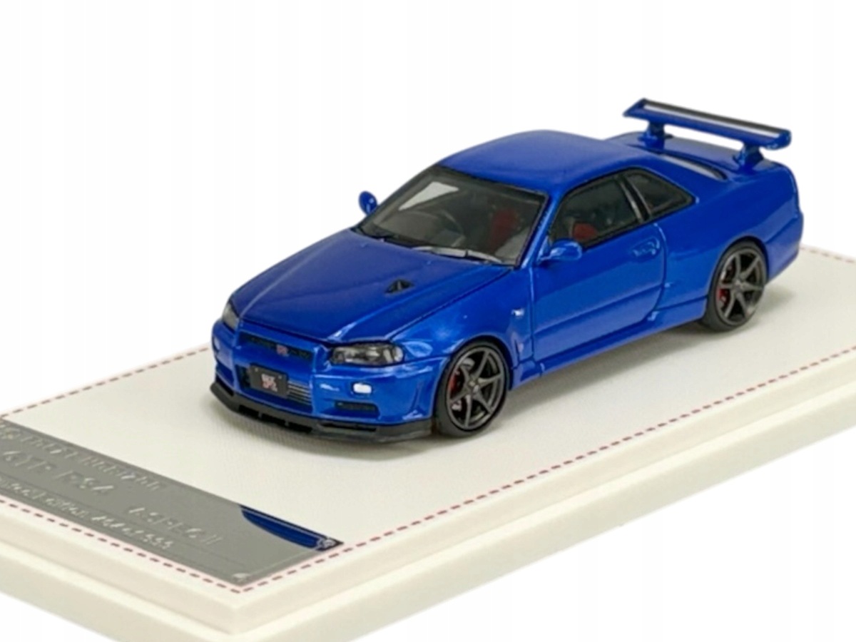 Focal Horizon Nissan Skyline Gtr R34 V-spec II Niebieski 1:64 FH049 Nowy