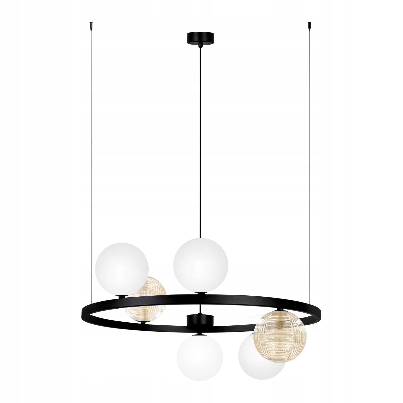 Lampa wisząca czarna loft do salonu pokoju hotelu korytarza holu żyrandol