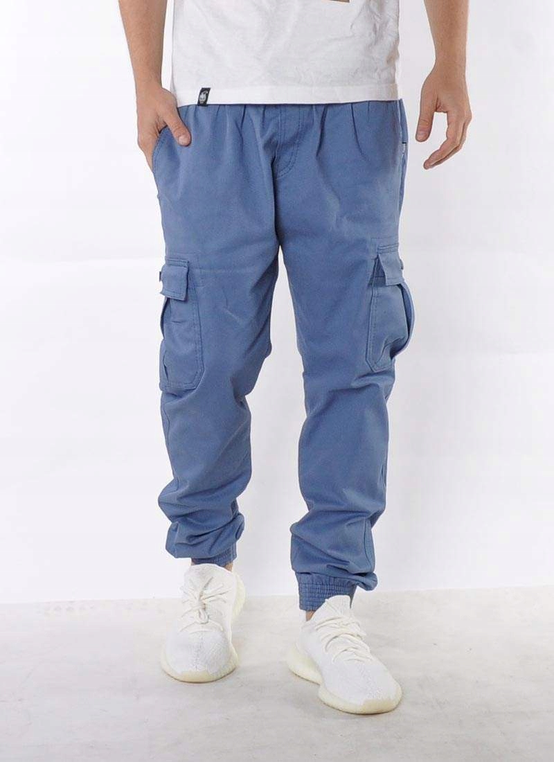 Spodnie XL Bossline Cargo Jogger Sky polskie joggery luźne baggy Marka Bossline