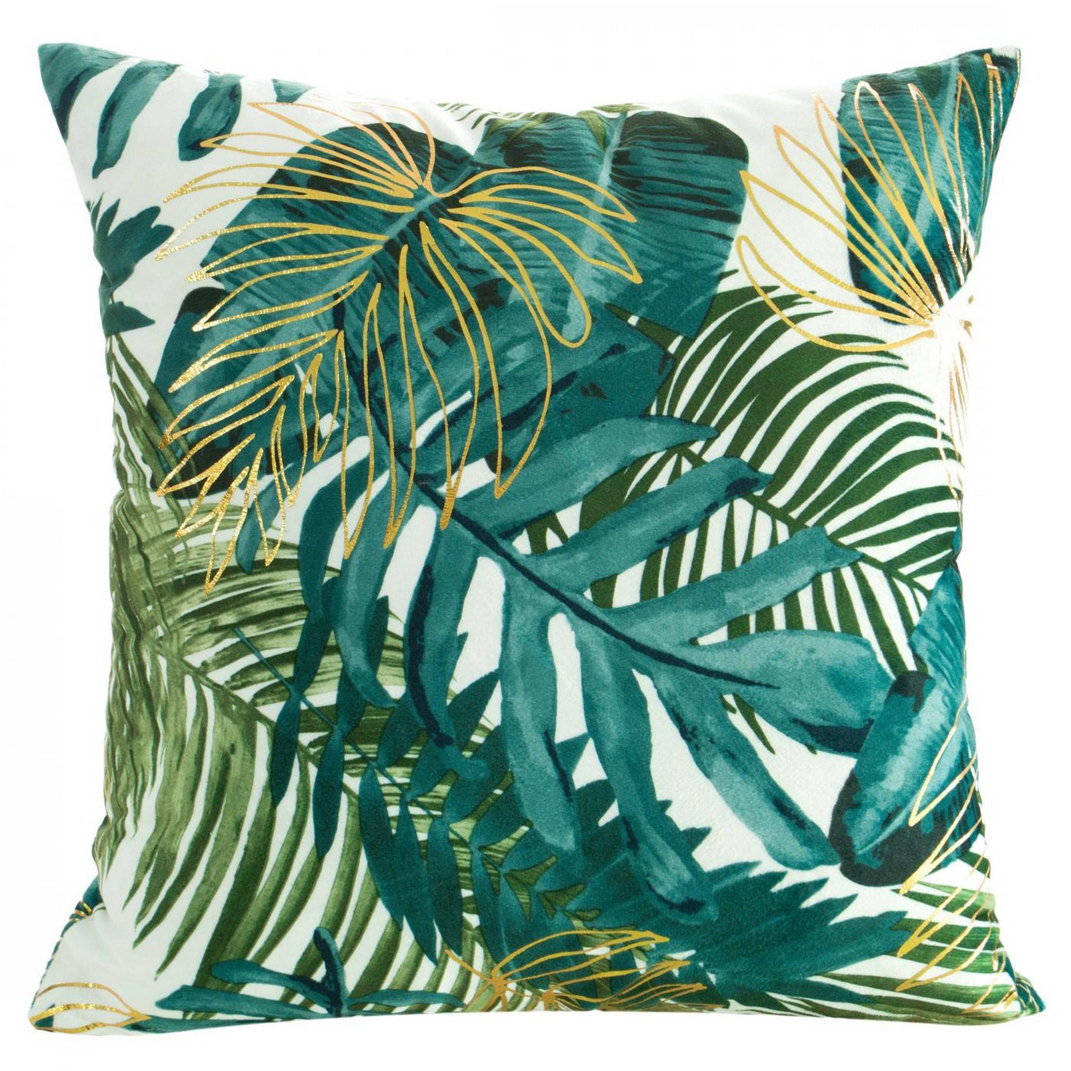 

Poszewka botaniczna na poduszkę Davos 40x40 zieleń
