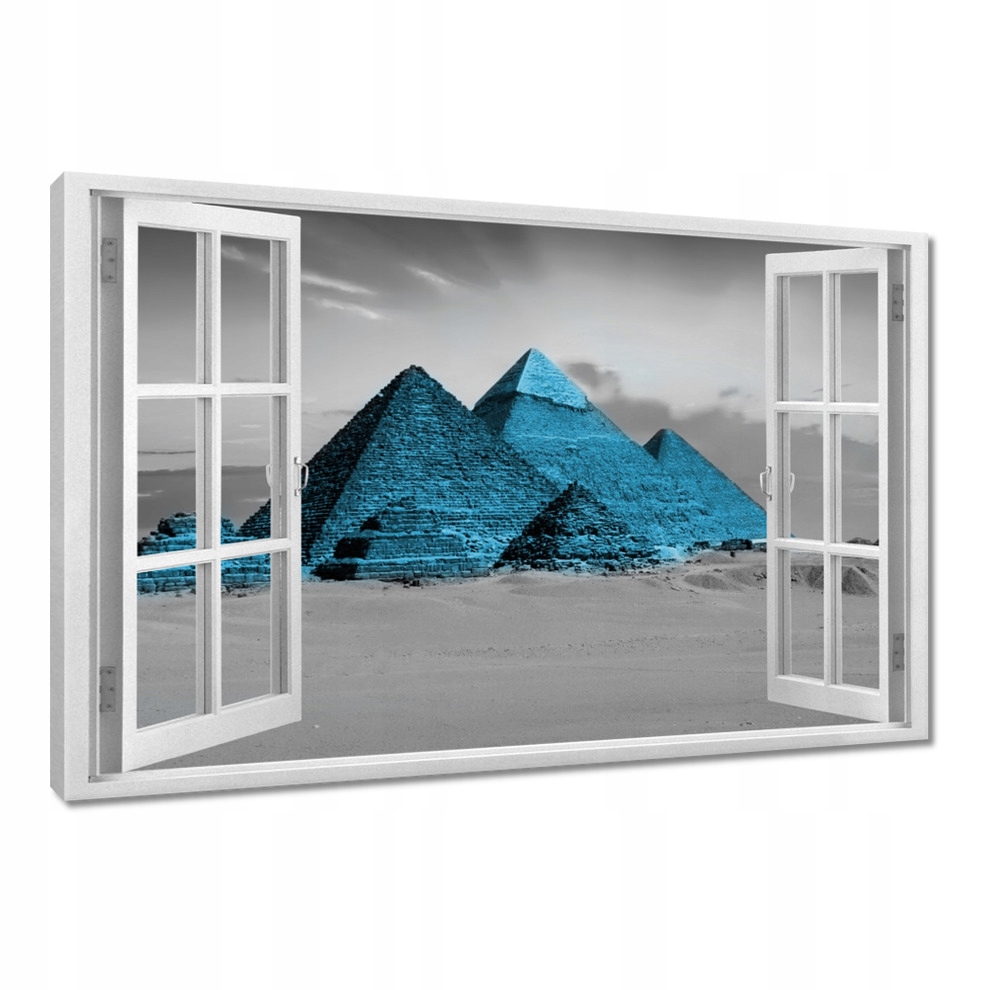 

Obrazy 120x80 Niebieskie piramidy