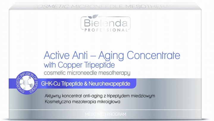 Bielenda Koncentrat Anti-aging Z Peptydem Miedziowym Do Mezoterapii 10X3ML