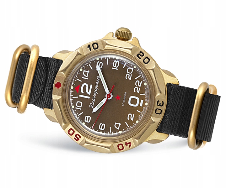 Wostok Vostok KAMANDIRSKI-nový 81716B-mat-24 Hodinový