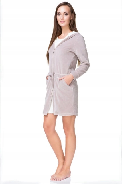 Dámský Župan Kuba Velur 244 Béžová