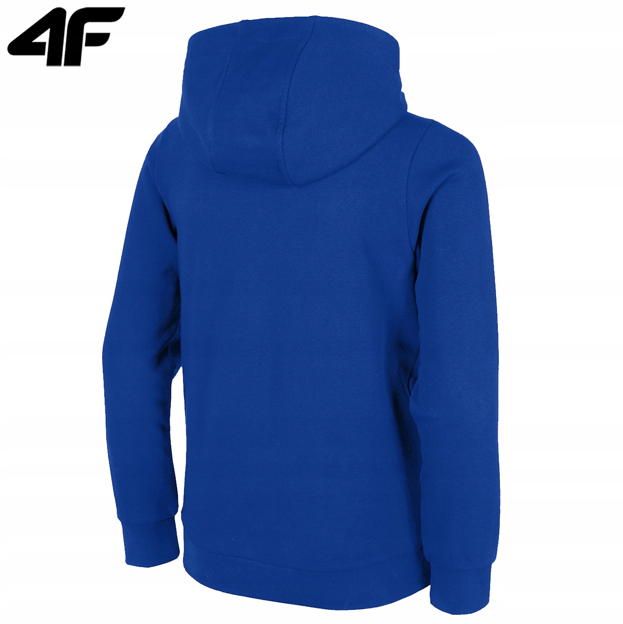 Bluza Chłopięca 4F Dresowa z Kapturem Dziecięca 0926 Sportowa Rozpinana 122 Odcień kobaltowy