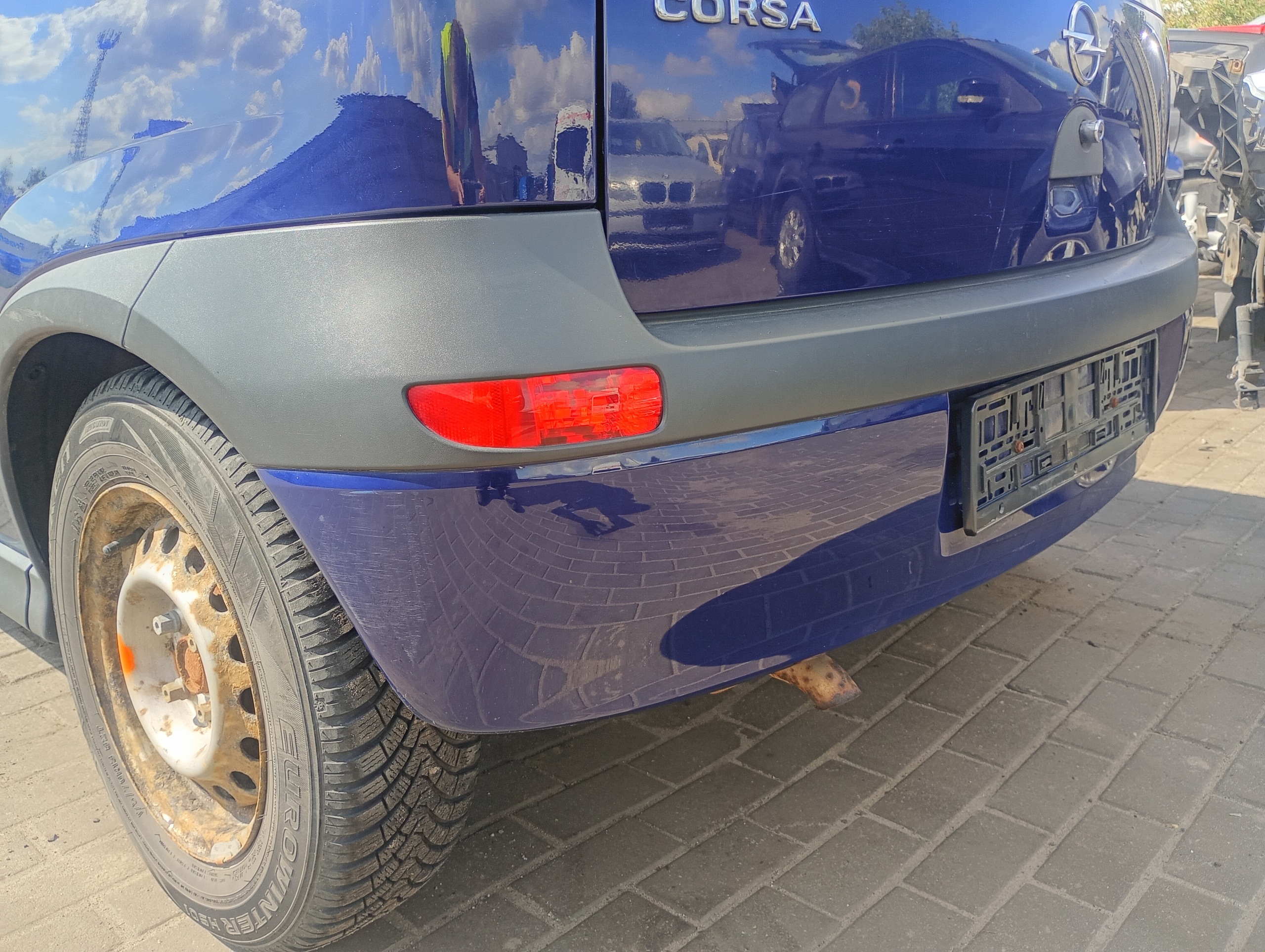 bumper rear rear part Opel Corsa C 00-09 code lakieru Z20Z