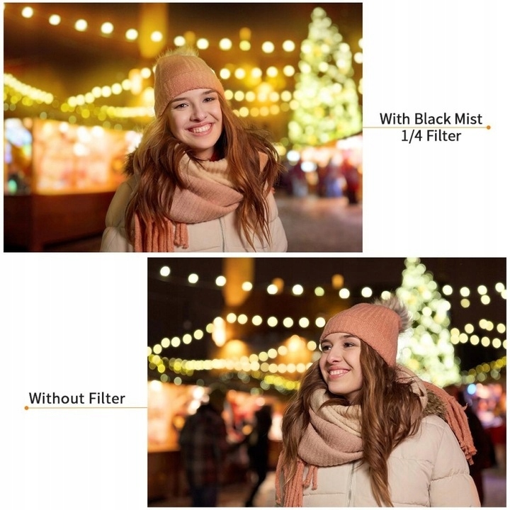 Filtr dyfuzyjny Black Mist 1/4 62mm NANO-X 8k MRC K&F Średnica 62mm