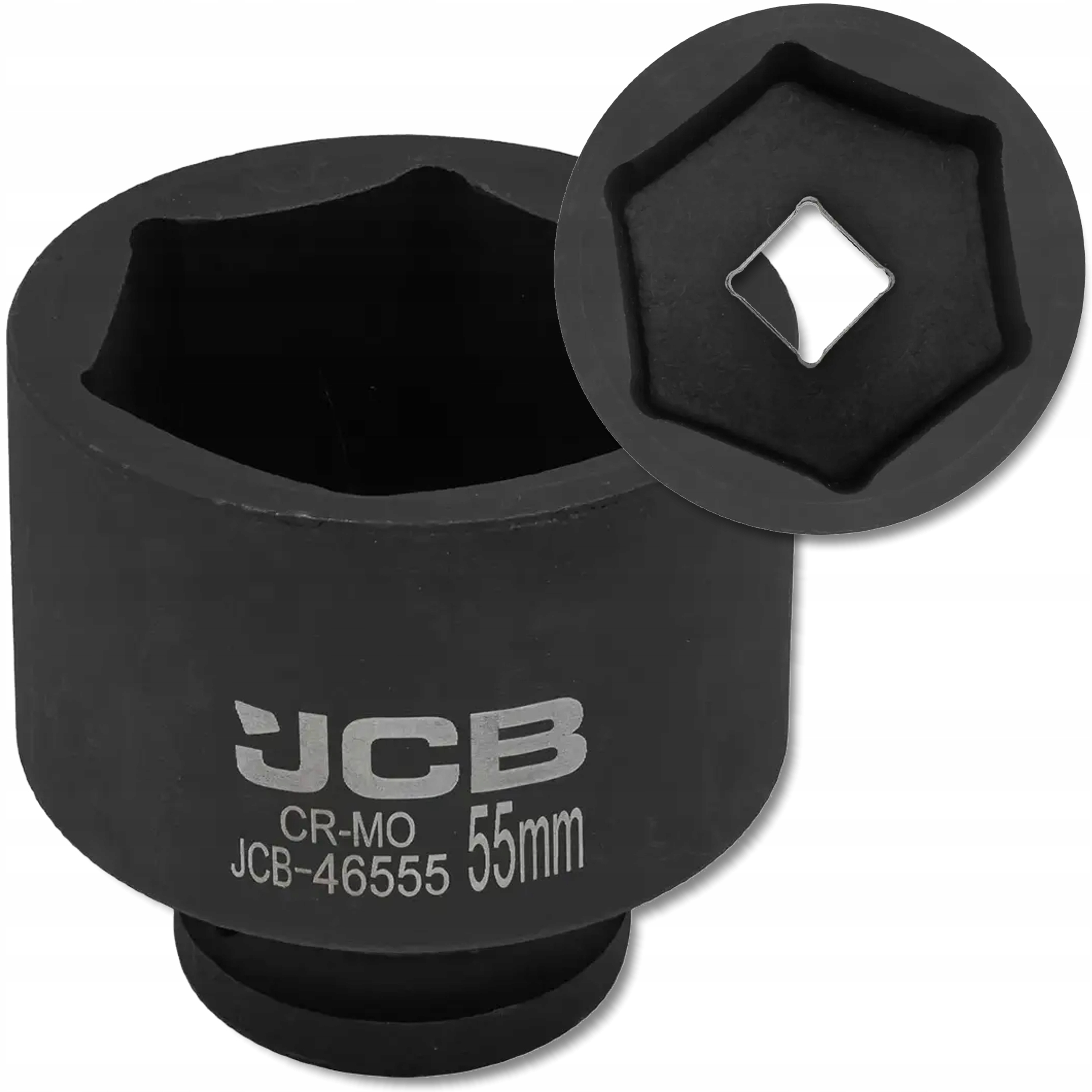 Nasadka udarowa 3/4" 6-kątna Cr-Mo klucz nasadowy 55 mm Jcb