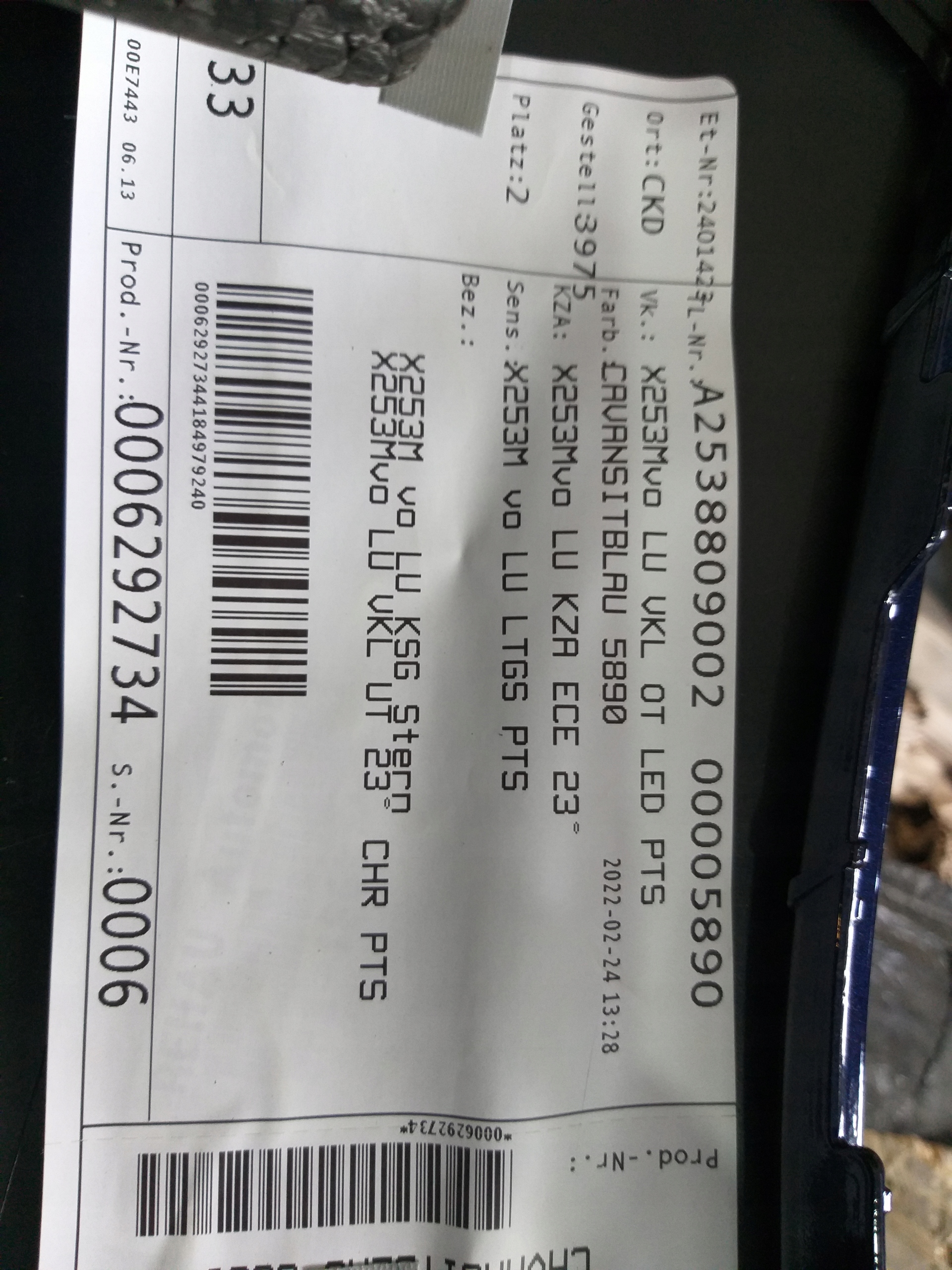Paraurti Anteriore Mercedes GLC W253 LIFT