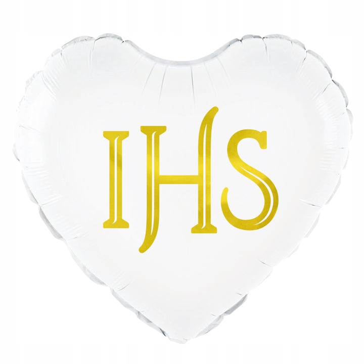 

Piękny Balon Foliowy na Komunię Ihs 45cm