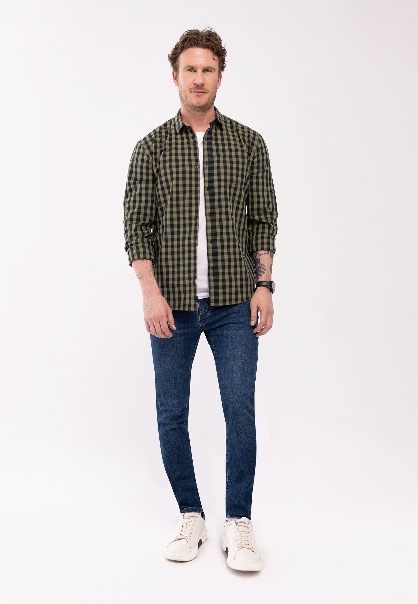 MĘSKA KOSZULA REGULAR FIT VOLCANO K-OVAR L Rozmiar L