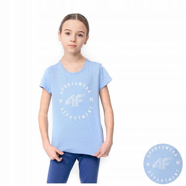 

Koszulka Dziewczęca 4F T-shirt Bawełna 152