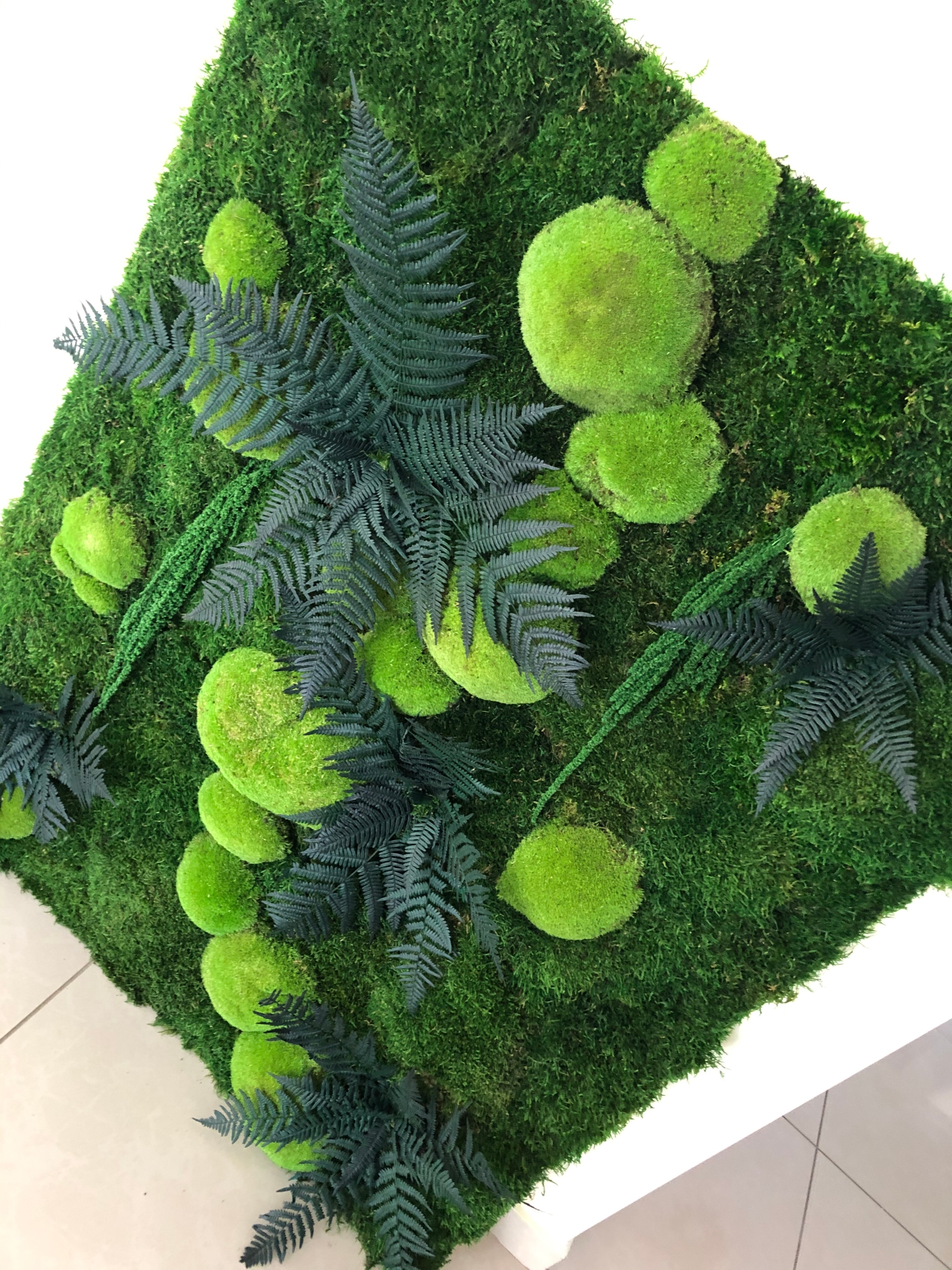 Panel Z Mechu A Stabilizovaných Rostlin 1 m x 1 m Mech