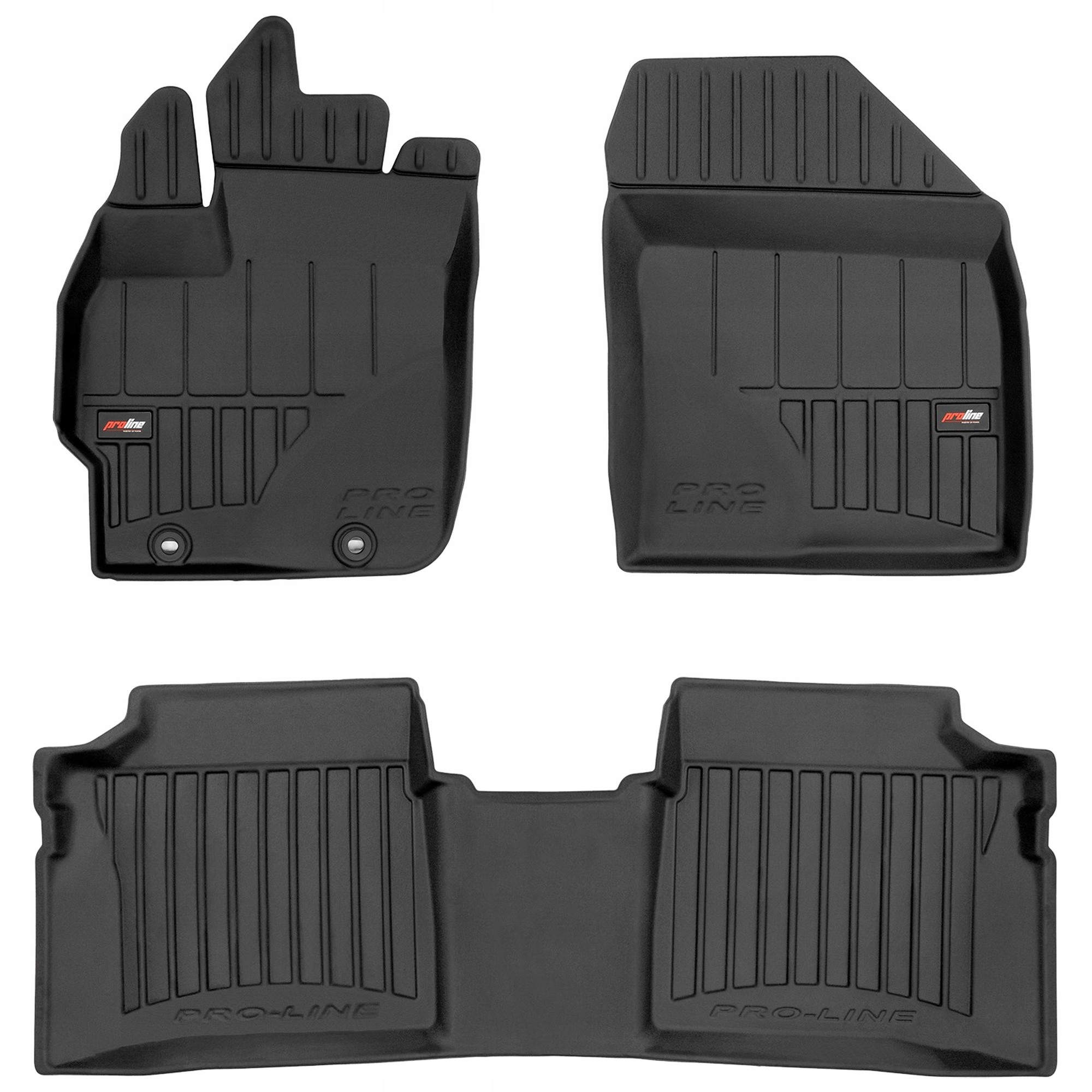 3D gumové koberce Toyota Prius III Hb 2010-2015 rozteč stopek 24 cm
