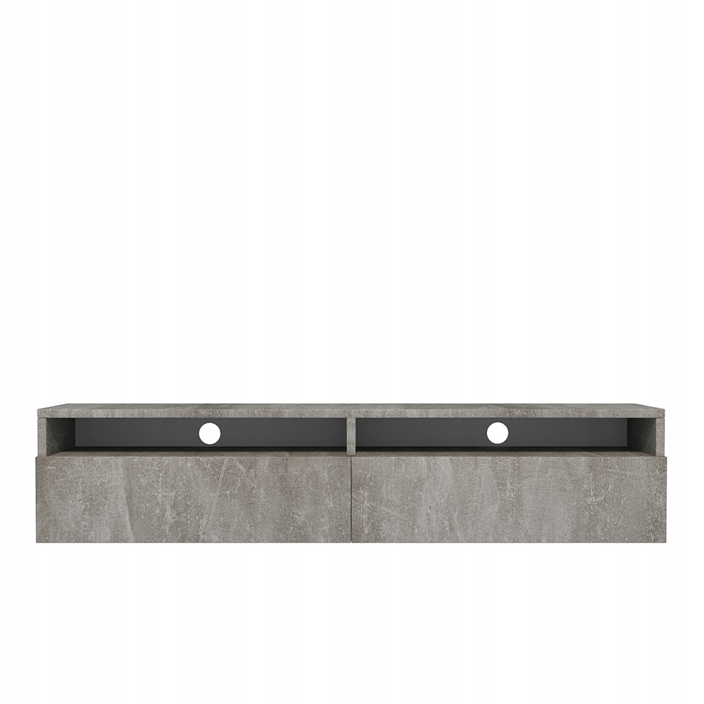 Rtv skříňka se dvěma zásuvkami Rednaw 140 cm Beton