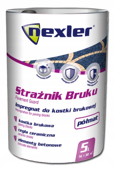 Nexler Strażnik Bruku Impregnat do Kostki Brukowej Cegły Kamienia Połysk 5L