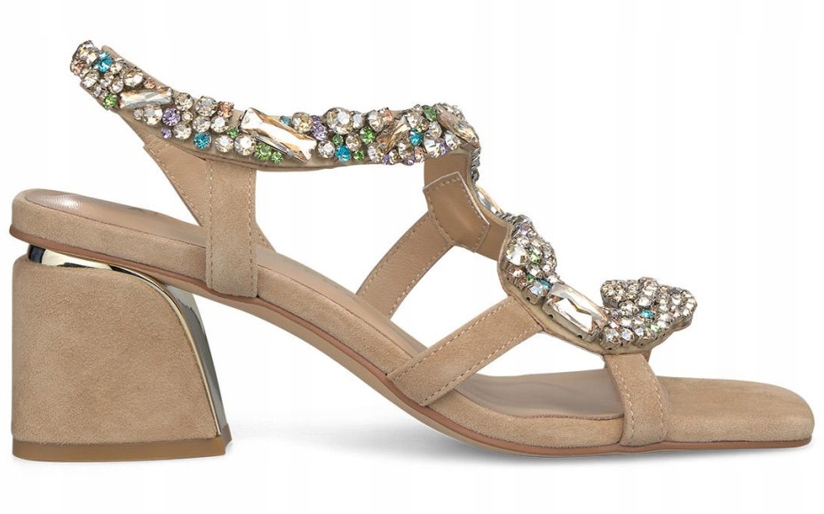 Alma En Pena Kožené Dámské Béžové Sandály 36