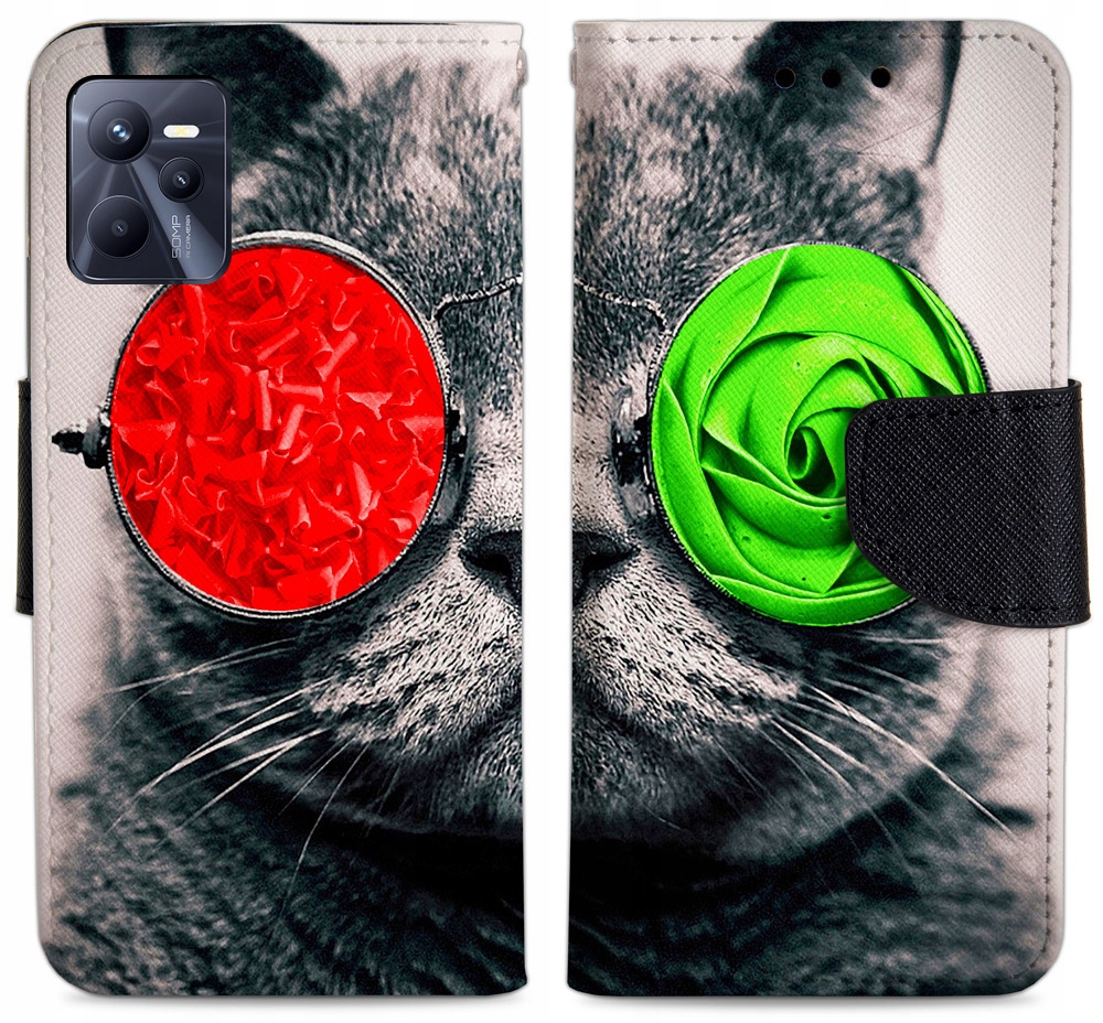 

Etui Portfel Case Do Realme C35 Szkło